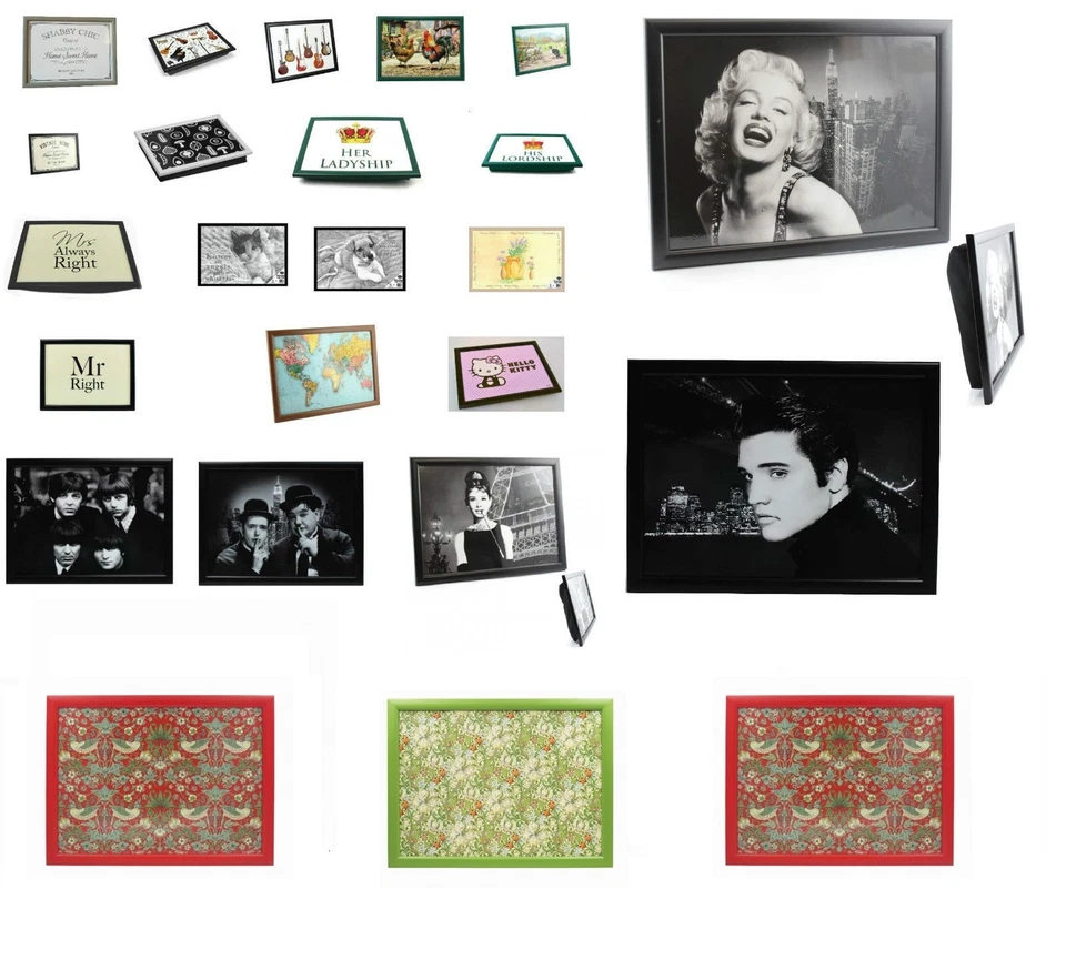 Quality Laptrays Lap Tray TV Dinner Bean Bag Cushioned Padded Cushion Soft Gift - Image 3 of 4