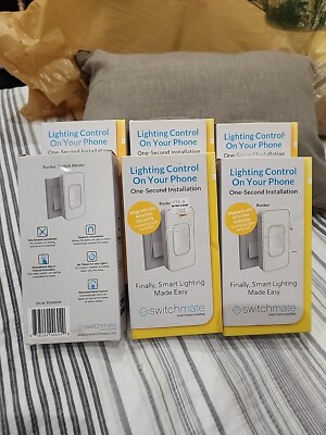 SwitchMate Snap On Smart Light Switch Rocker White Model RSM001W Lot Of ...