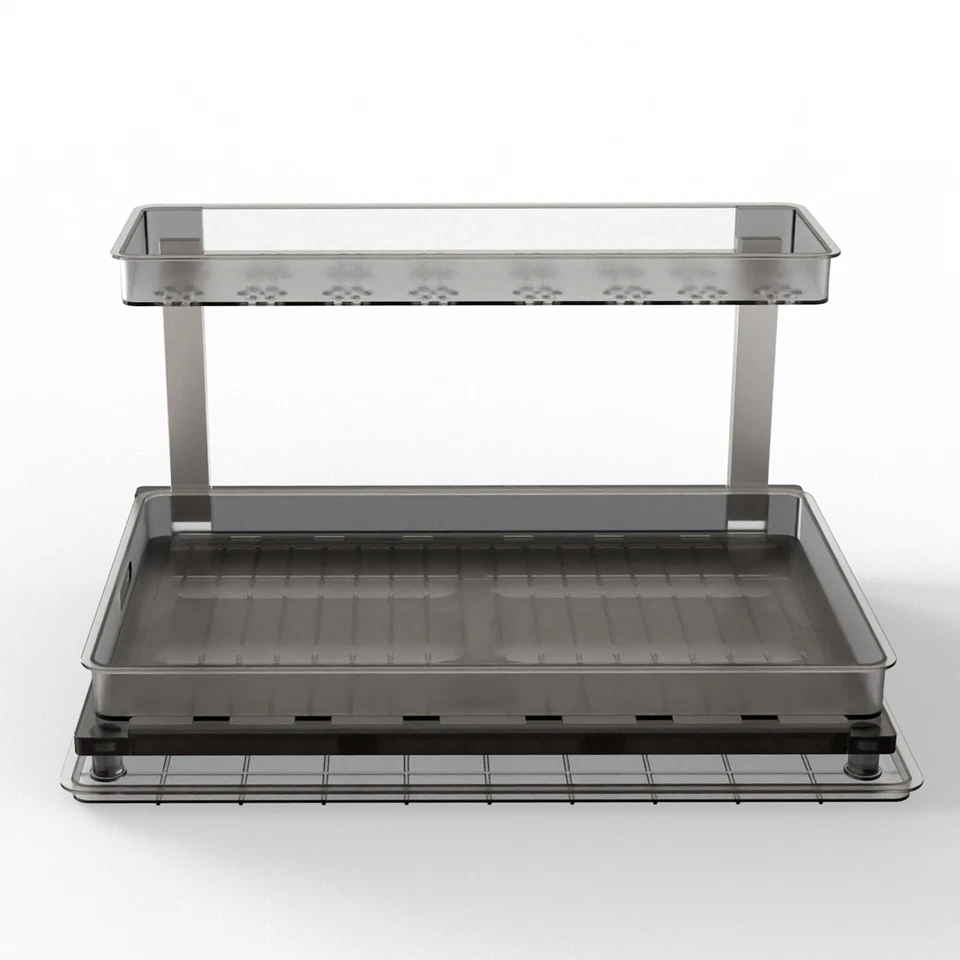 2 Tier Under Sink Organizers and Storage, Smoothly Pull out Cabinet Organizer - Image 2 of 4