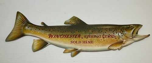 WINCHESTER FISHING LURES DIE CUT ADVERTISEMENT