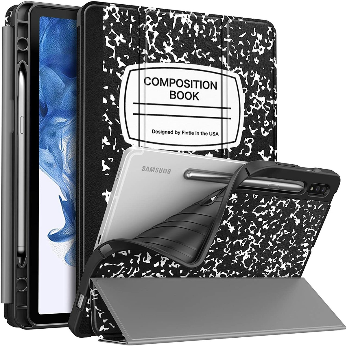 Magnetic Tablet Case For Samsung Galaxy Tab S6 Lite For S7/S8/S9 S7 FE S7 S8 Plus S8 S9 Ultra With Built-in Pencil Holder Cover - 7