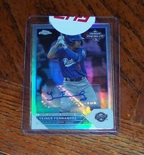 2023 Topps Pro Debut Yeiner Fernandez CHROME AUTO REFRACTOR 42/99 #PDC-4
