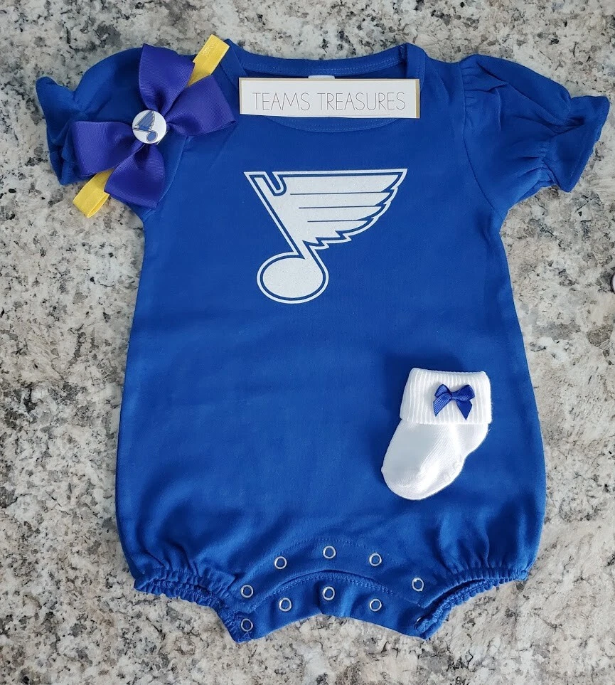 Stl Blues newborn/baby clothes girl StL louis hockey baby STL Blues baby  gift