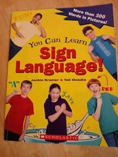 You Can Learn Sign Language! Jackie Kramer / Tali Ovadia 300+ Words Kids'Book US