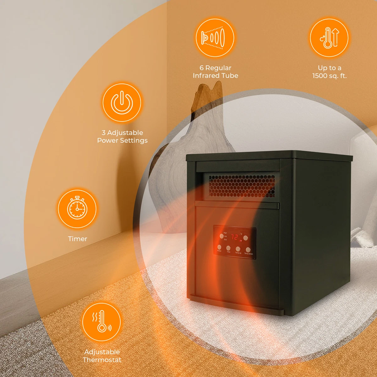 Lifesmart infrared heater online