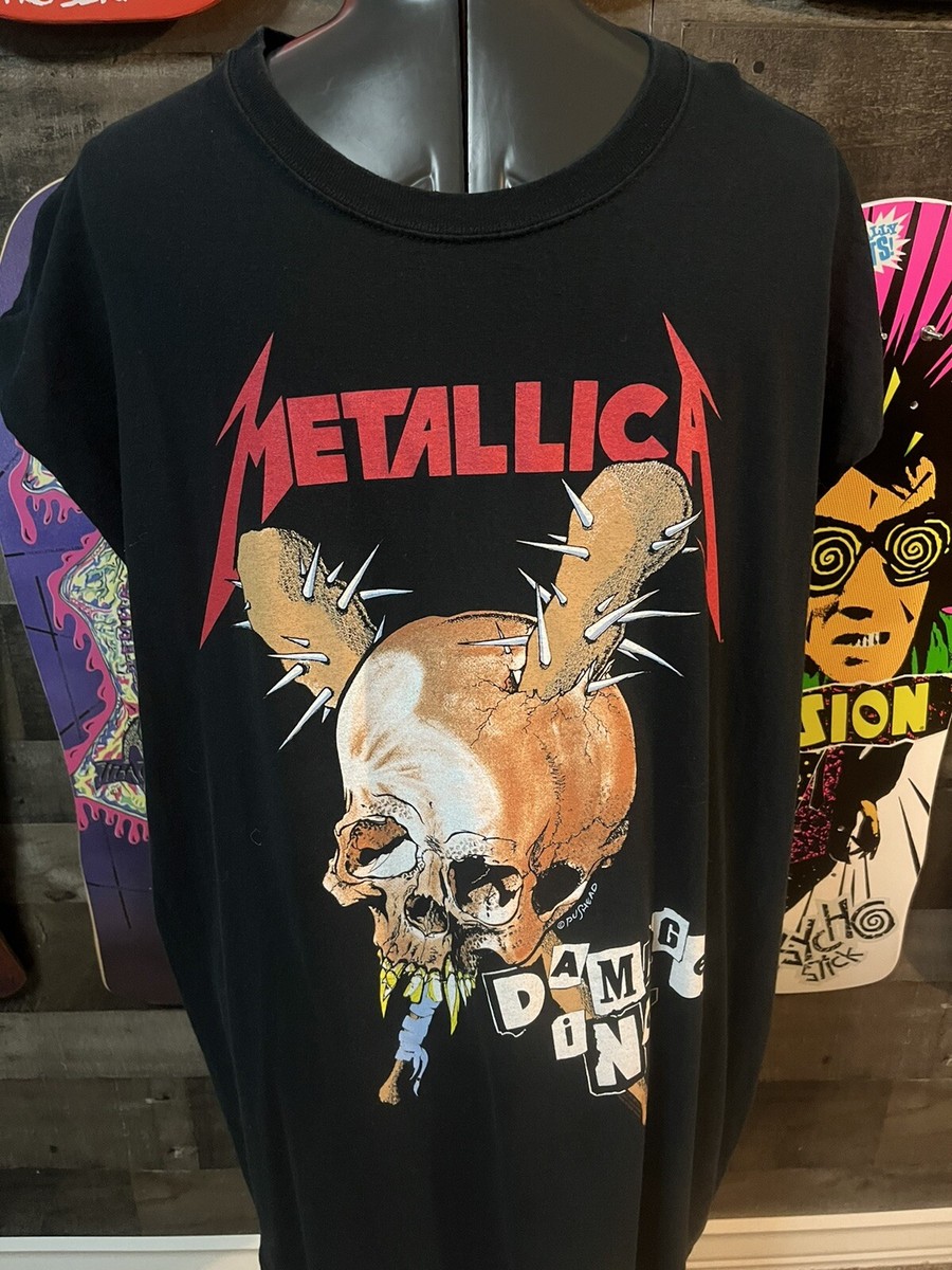 Metallica Shirt Metal Band Tee XL Rock Damage Sleeveless | eBay