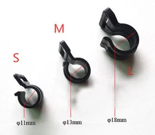 3pcs Tent Hooks Camping Caravan Awning Tent Pole Plastic Inner C Clips S/M/L