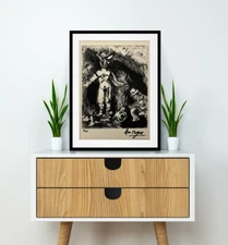 Marc Chagall, Original Hand-signed Lithograph with COA & Appraisal of $3,500