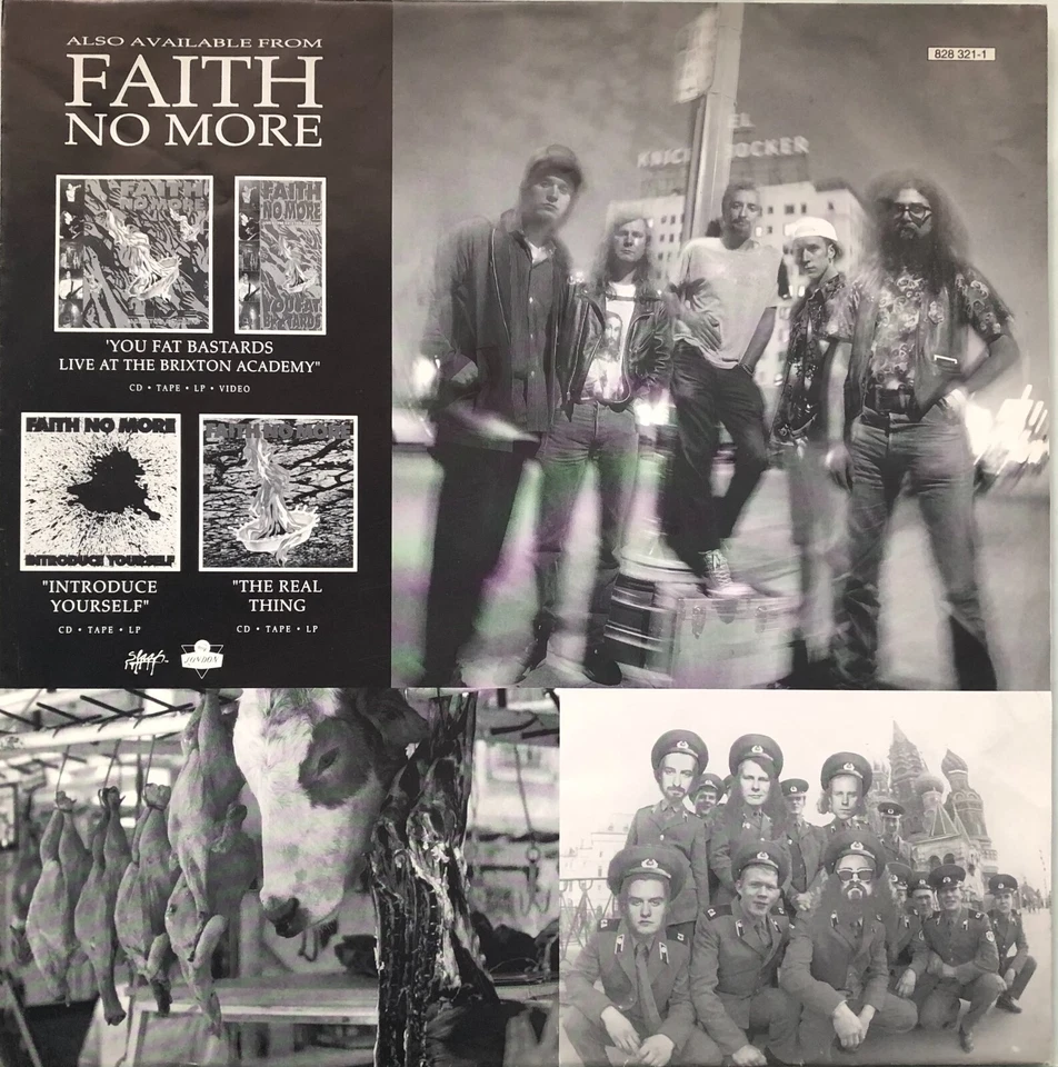 FAITH NO MORE ANGEL DUST 1992 SLASH LONDON VINYL LP  828 321-1 WITH INNER - Image 3 of 4