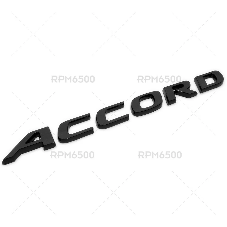 Honda 2018-2021 Accord Sport Gloss Black Logo Nameplate Emblem - Image 2 of 4