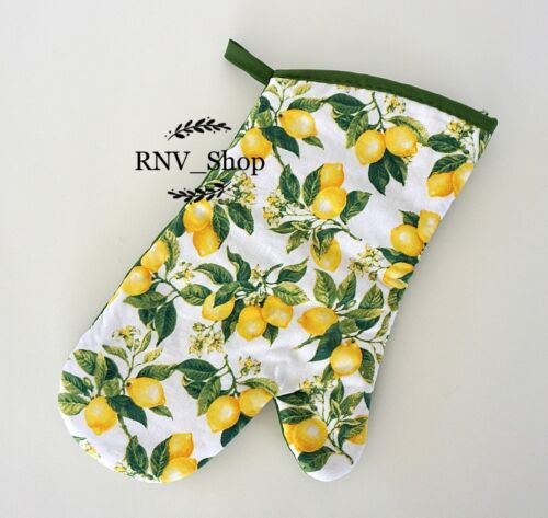 **NEW** 5 Pieces Lemons Kitchen Decor Linen Set - Picture 2 of 4