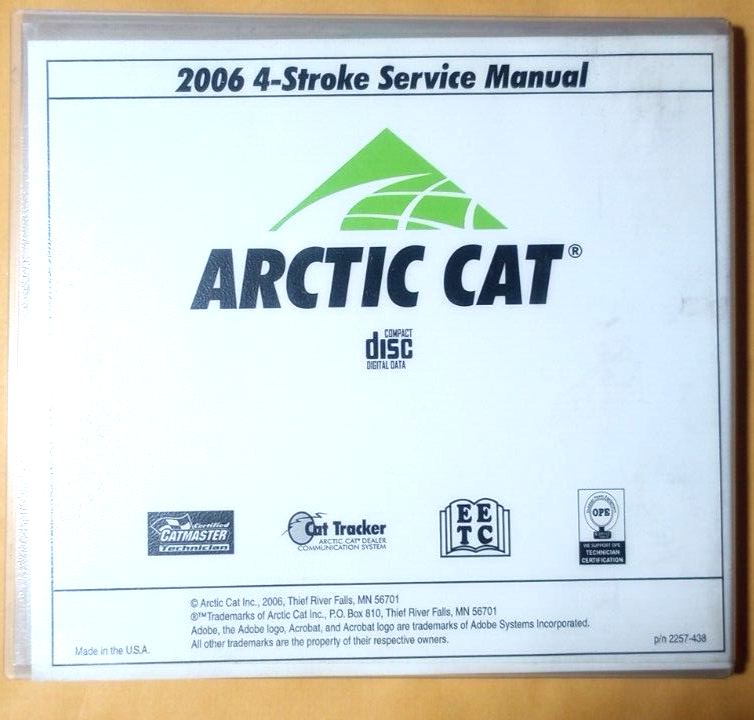 Arctic Cat Used 2006 4 Stroke Service Manual CD 2257-438 S-791A | eBay