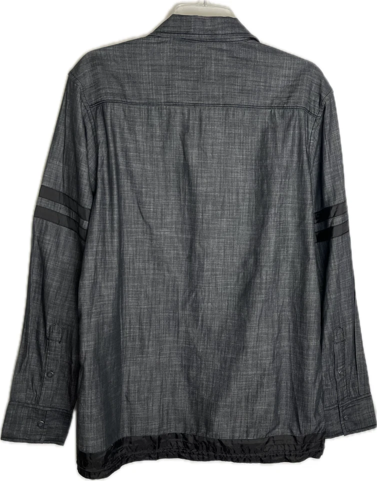 Camisa a presión gris carbón INC para hombre talla M Foto 2 de 4