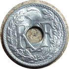 elf France 10 Centimes 1939 Dots flank the date  World War II — photo 1