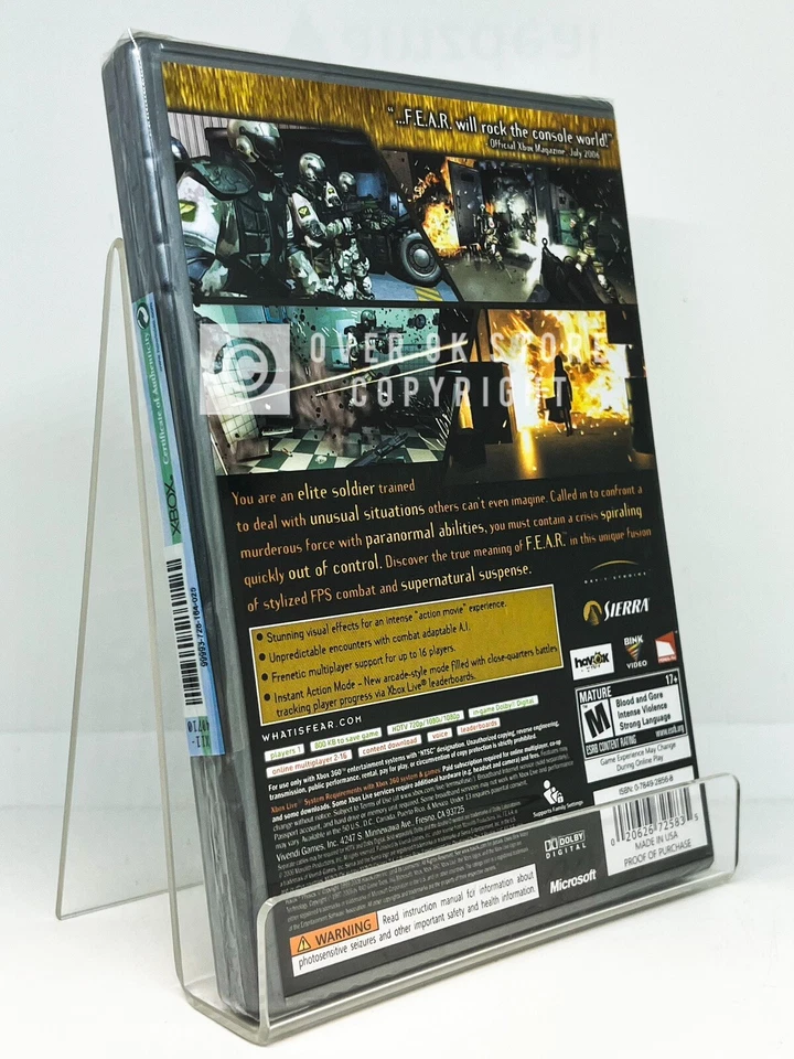 FEAR - Xbox 360 - Brand New | Factory Sealed - Image 4 of 4