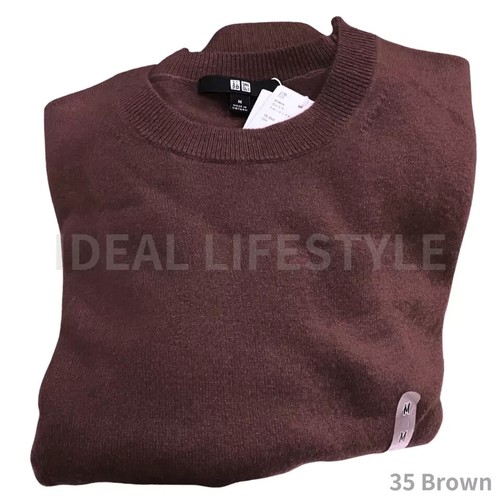 UNIQLO Cashmere crew neck sweater 469479 XS-3XL JAPAN NEW Authentic - Picture 12 of 39