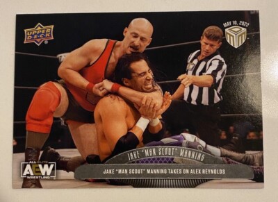 Upper Deck AEW Match Dated Moments  Man Scout  Jake Manning SSP