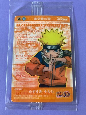 希少 2004年 NARUTO 4枚セットSR/R [NM Condition] Uzumaki Naruto No.01 2004 NARUTO Clear Card BANDAI Japan very rare