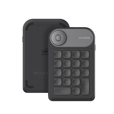 HUION Keydial Mini Bluetooth Programmierbare Tastatur mit Wählscheibe 5 Tasten
