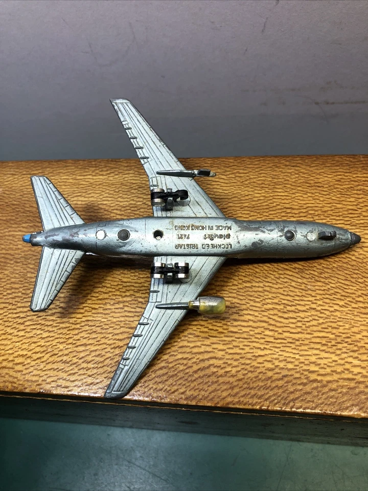 Lockeed Tristar Playart Металлический Самолет Игрушка С Износом Винтажный Вид - Изображение 3 из 4