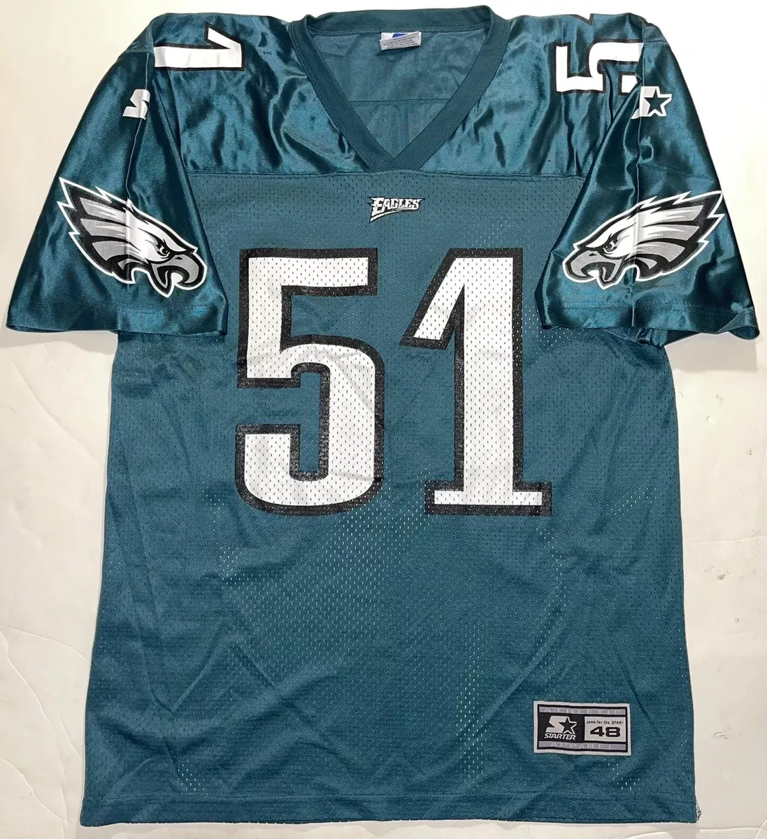 Vintage NFL Philadelphia Eagles Starter Jersey William Thomas #51 Jersey Sz  L 48