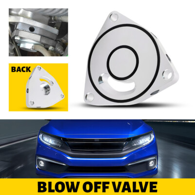 Billet Silver Blow Valve Off Adapter Spacer Plate For Honda Civic 1.5T 2015-2021