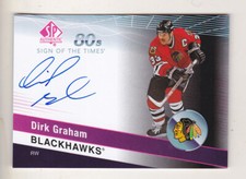 2019-20 SP Authentic Dirk Graham Auto Sign Of The Times 80s Blackhawks 19-20