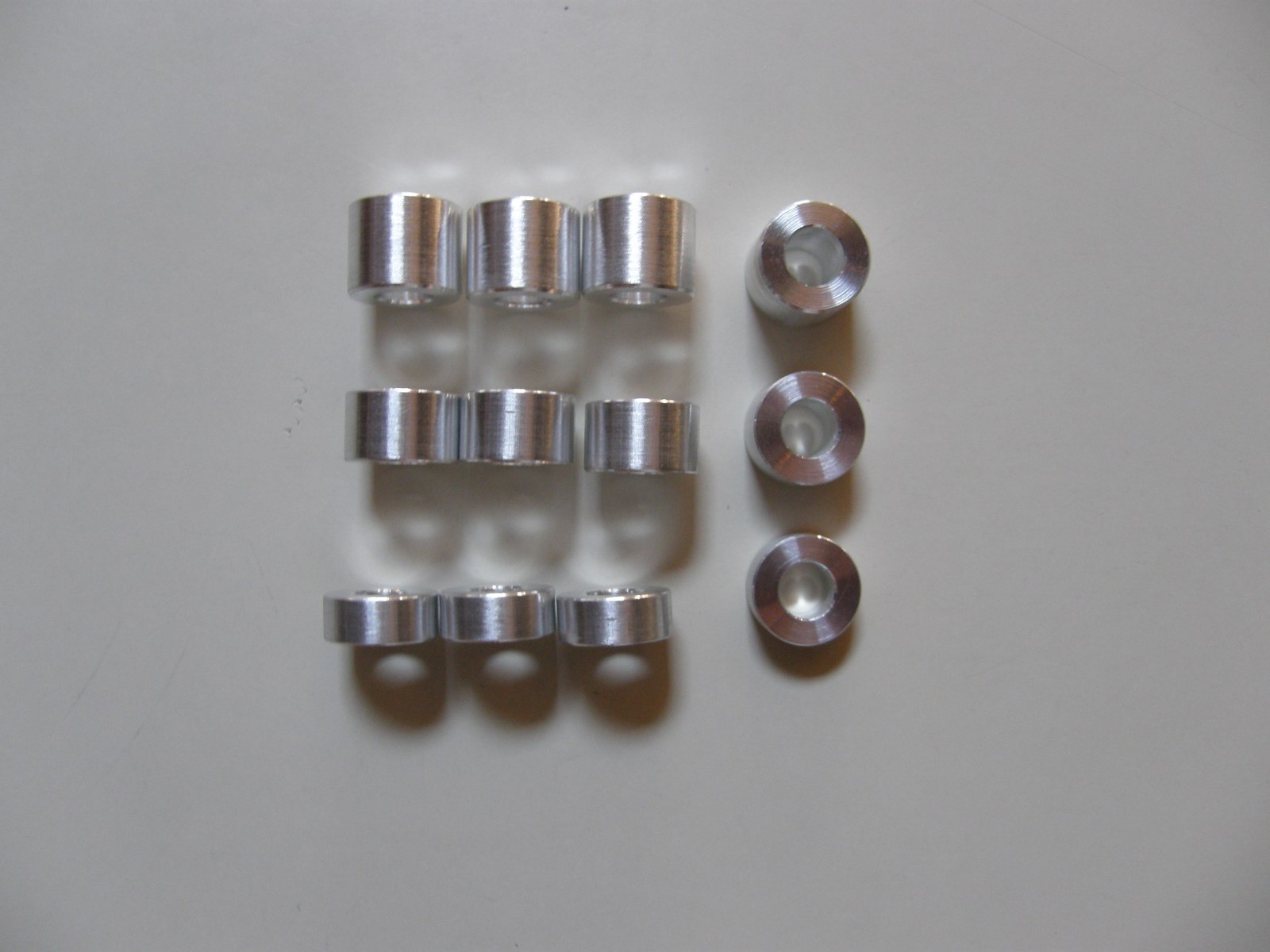 12 Steel Bolt Spacers 3/4" od x 3/8" id eBay