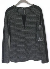 90 Degree Women's Active Top Size S Long Sleeve Sporty Yoga Black