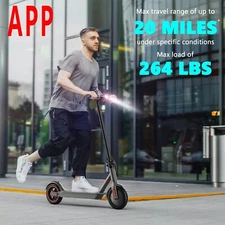 350W Electric Scooter Adults Range 20MPH Max Speed Commuter Kick Scooter w/APP