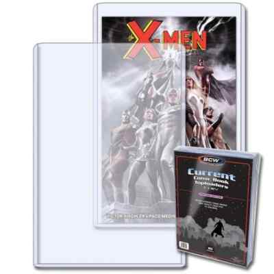 20 New BCW Current / Modern Comic Book Topload Holders - 5mm Plastic Toploaders