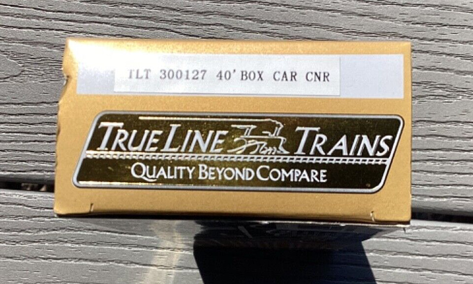 TRUE LINE TRAINS 1/87 HO C.N.R. GREEN MAPLE LEAF 40' BOXCAR RD #11073 NIB 300127