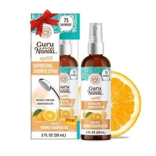 NEW Guru Nanda Uplift Vaporizing Shower Spray Orange Essential Oil 100% spa mist