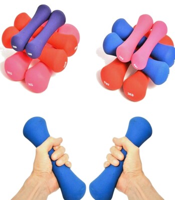  1 bis 5 kg Fitness Soft BONE Hantel Handgewichte Gym Trainingshantel UNISEX