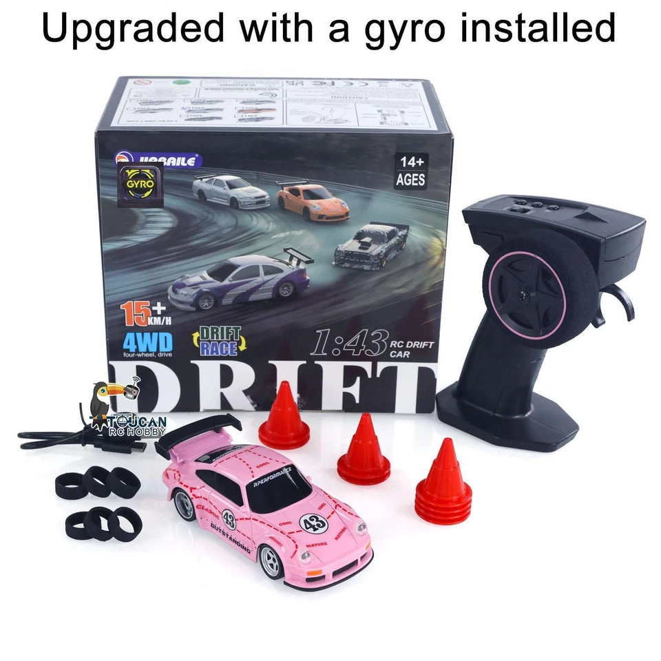 1/43 2.4G Mini RC Drift Car High Speed 4WD Racing Car Toy 4305A W/Gyroscope - Image 3 of 4