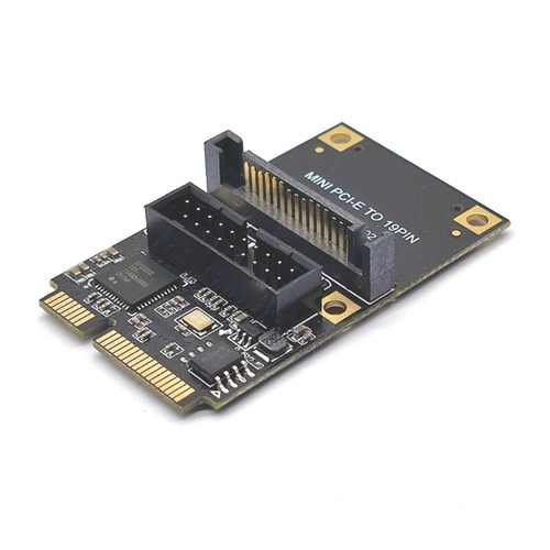 Mini PCI-E to USB3.0 Adapter Mini PCIE to 19Pin USB3.0 Expansion Card - Picture 10 of 10