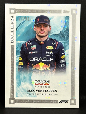 2023 Topps Eccellenza Formula 1 F1 Oracle Red Bull Max Verstappen Blue /49