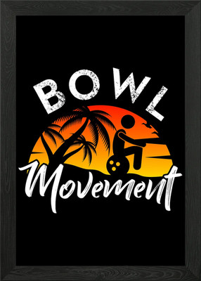 Bowling Bowler Strike Bowl Framed Wall Art Poster Canvas Print Picture