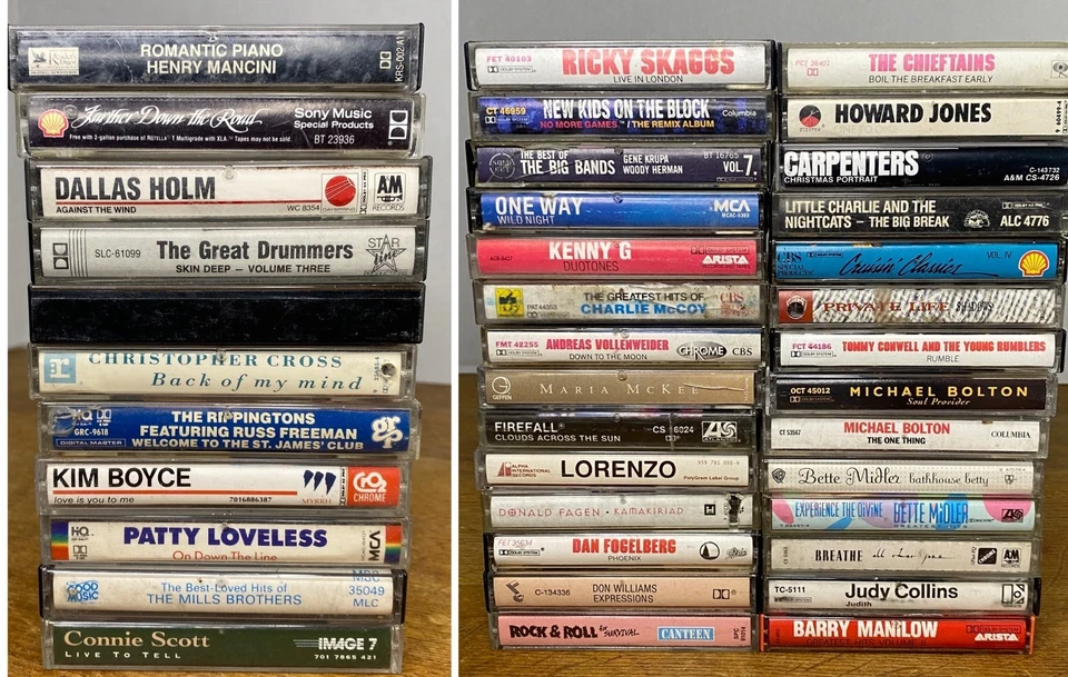 39 Cassette Tape Lot - Mostly Garbage - Adult Pop Soft Rock-  Kenny G M Bolton - Image 2 of 4