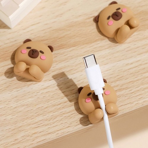 Silicone Cable Organizer Capybara Charging Cable Storage - Afbeelding 6 van 12