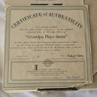 Edwin M. Knowles Norman Rockwell Grandpa Plays Santa Plate 1985 8.5" COA Box — photo 3