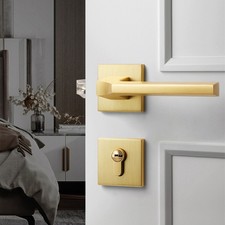 Suitable for All Types of Internal Wooden Doors Polished Brass Tubular Latch