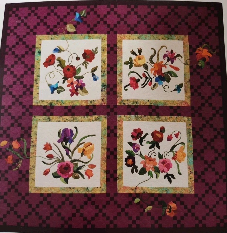 Color-Palette Applique The Season in Bloom Pattern - Image 2 of 3
