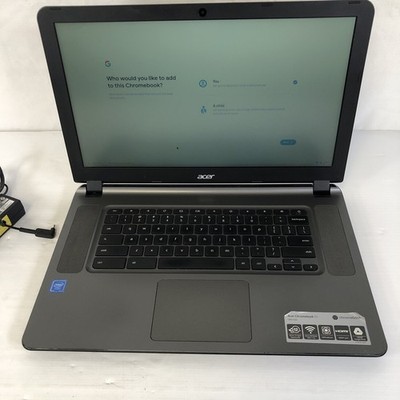 Acer N15Q9 Chromebook Gray, 15-inch, Intel Celeron N3060, 2GB RAM