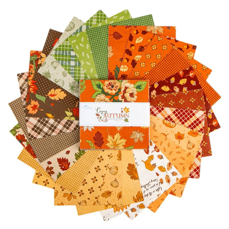 COZY AUTUMN Stacker Pack from Riley Blake - (42) 5" fabric squares
