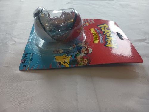 Rare Vintage Pokemon Figurine Toy Key Chain Mewtwo #150 UNOPENED - Picture 6 of 6