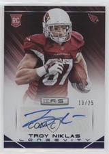 2014 Rookies & Stars Longevity Sapphire Signatures 13/25 Troy Niklas Auto i6j