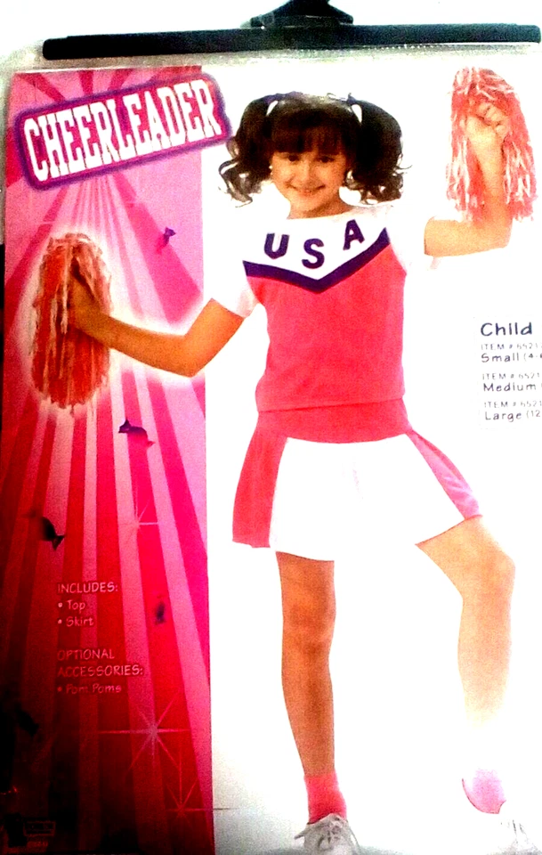 Cheerleader Costume Girls Size L 12 to14 by Forum - Image 2 of 2