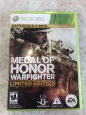 MEDAL OF HONOR WARFIGHTER LIMITED EDITION X-BOX XBOX 360 GAME DISC MANUAL & CASE