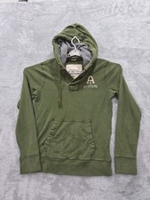 Abercrombie sweatshirt logo patched embroidered on chest, muscle-fit Sz M